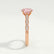 HONOR - Round Pink Lab Diamond 18k Rose Gold Shoulder Set Ring
