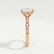 HOPE - Oval Lab Diamond 18k Rose Gold Shoulder Set Ring