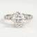 HOPE - Oval Lab Diamond 950 Platinum Shoulder Set Ring