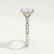 HOPE - Oval Lab Diamond 950 Platinum Shoulder Set Ring