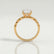 HOPE - Oval Lab Diamond 18k Yellow Gold Shoulder Set Ring