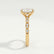 HOPE - Oval Lab Diamond 18k Yellow Gold Shoulder Set Ring
