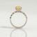 HOPE - Oval Yellow Lab Diamond 950 Platinum Shoulder Set Ring