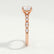 HOPE - Round Lab Diamond 18k Rose Gold Shoulder Set Ring