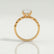 HOPE - Round Lab Diamond 18k Yellow Gold Shoulder Set Ring