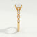 HOPE - Round Lab Diamond 18k Yellow Gold Shoulder Set Ring