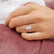 HARLOW - Pear Ruby & Diamond 950 Platinum Halo