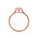 HARLOW - Pear Lab Diamond 18k Rose Gold Petite Halo