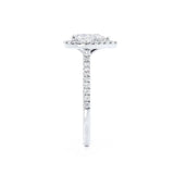 HARLOW - Pear Lab Diamond 950 Platinum Petite Halo