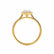 HARLOW - Pear Lab Diamond 18k Yellow Gold Petite Halo