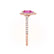 HARLOW - Pear Pink Sapphire & Diamond 18k Rose Gold Halo Engagement Ring Lily Arkwright