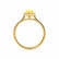 HARLOW - Pear Yellow Sapphire & Diamond 18k Yellow Gold Halo Engagement Ring Lily Arkwright