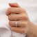 Hope 1.00ct Round Cut I Colour Lab Diamond 950 Platinum Shoulder Set Ring Lily Arkwright