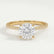 IRIS - Round Lab Diamond 18k Yellow Gold Petite Channel Set Ring