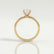 IRIS - Round Lab Diamond 18k Yellow Gold Petite Channel Set Ring