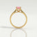 ISABELLA - Oval Morganite Pink Sapphire 18k Yellow Gold Solitaire Ring