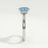 ISABELLA - Oval Blue Lab Diamond 18K White Gold Solitaire