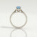 ISABELLA - Oval Blue Lab Diamond 18K White Gold Solitaire