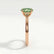 ISABELLA - Oval Green Lab Diamond 18k Rose Gold Solitaire