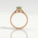ISABELLA - Oval Green Lab Diamond 18k Rose Gold Solitaire