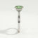 ISABELLA - Oval Green Lab Diamond 950 Platinum Solitaire