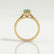 ISABELLA - Oval Green Lab Diamond 18k Yellow Gold Solitaire