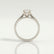 Isabella solitaire oval lab diamond cathedral setting set 18k white gold platinum engagement ring