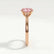 ISABELLA - Oval Pink Lab Diamond 18k Rose Gold Solitaire