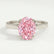 ISABELLA - Oval Pink Lab Diamond 18K White Gold Solitaire