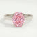 ISABELLA - Oval Pink Lab Diamond 18K White Gold Solitaire