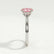 ISABELLA - Oval Pink Lab Diamond 18K White Gold Solitaire