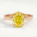 ISABELLA - Oval Yellow Lab Diamond 18k Rose Gold Solitaire