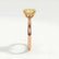 ISABELLA - Oval Yellow Lab Diamond 18k Rose Gold Solitaire