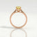 ISABELLA - Oval Yellow Lab Diamond 18k Rose Gold Solitaire
