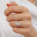 Iris 2.00ct Oval Cut E Colour Lab Diamond 950 Platinum Petite Channel Set Solitaire Engagement Ring Lily Arkwright