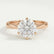JULIET - Round Lab Diamond 18k Rose Gold Solitaire Ring