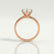 JULIET - Round Lab Diamond 18k Rose Gold Solitaire Ring