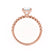 JULANE - Bubble & Bead Solitaire Lab Diamond Engagement Ring 18k Rose Gold Lily Arkwright
