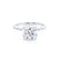 JULANE - Bubble & Bead Solitaire Moissanite Engagement Ring 18k White Gold Engagement Ring Lily Arkwright
