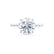 JULANE - Bubble & Bead Solitaire Lab Diamond Engagement Ring 18k White Gold Engagement Ring Lily Arkwright