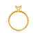 JULANE - Bubble & Bead Solitaire Moissanite Engagement Ring 18k Yellow Gold Engagement Ring Lily Arkwright