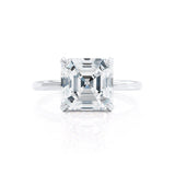 PARIS - Asscher Lab Diamond Platinum Petite Hidden Halo