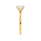 PARIS - Asscher Lab Diamond 18k Yellow Gold Petite Hidden Halo