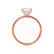 PARIS - Asscher Lab Diamond 18k Rose Gold Petite Hidden Halo