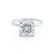 PARIS - Princess Lab Diamond 18k White Gold Petite Hidden Halo