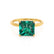 PARIS - Princess Emerald & Diamond 18k Yellow Gold Petite Hidden Halo