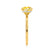 PARIS - Princess Yellow Sapphire & Diamond 18k Yellow Gold Petite Hidden Halo