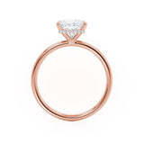 PARIS - Princess Lab Diamond 18k Rose Gold Petite Hidden Halo