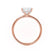 PARIS - Princess Lab Diamond 18k Rose Gold Petite Hidden Halo