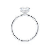 PARIS - Princess Lab Diamond 18k White Gold Petite Hidden Halo